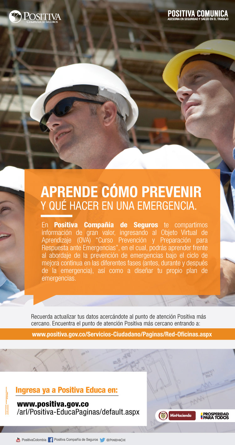 Aprende cómo prevenir y qué hacer en un emergencia