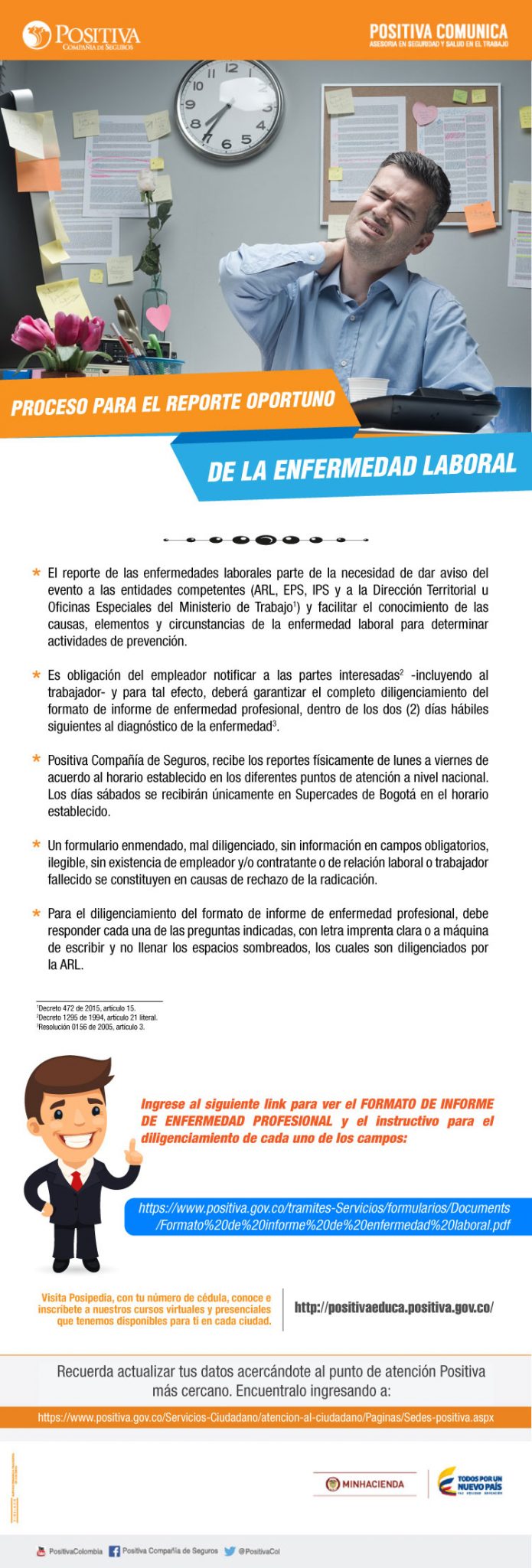 Proceso para el reporte oportuno de la enfermedad laboral