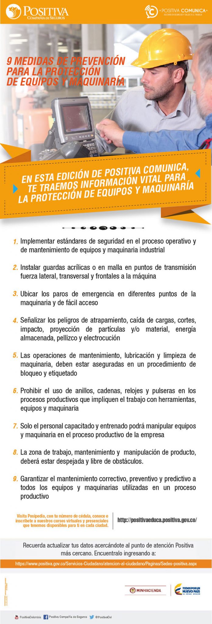 9 medidas de prevención para la protección de equipos y maquinaria