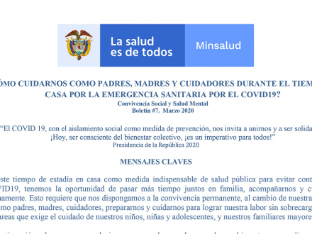¿Cómo cuidarnos como padres, madres y cuidadores durante el tiempo en casa por la emergencia sanitaria por el covid-19?