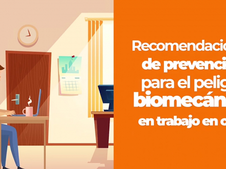 Recomendaciones de prevención para el peligro biomecánico en trabajo en casa