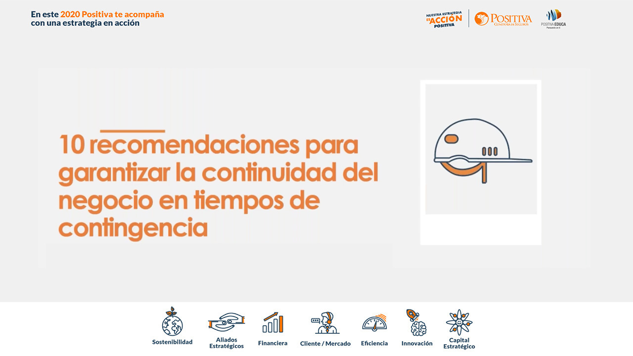 10 recomendaciones para garantizar la continuidad del negocio en tiempos de contingencia