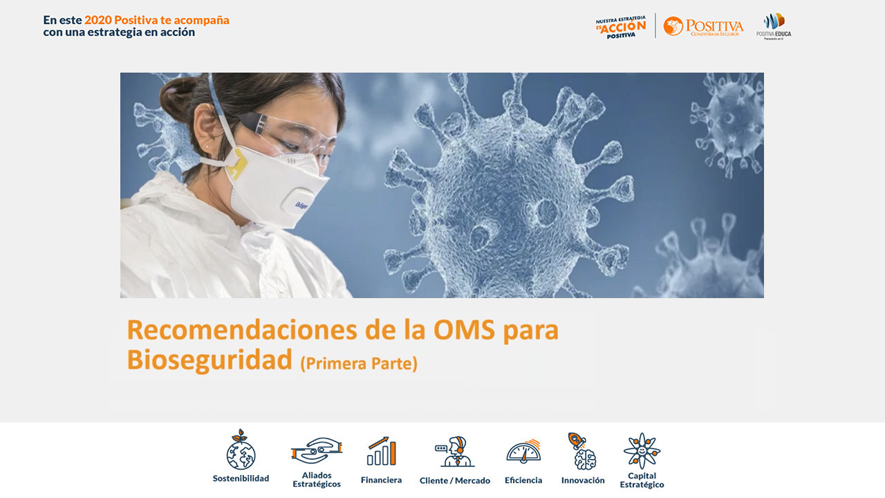 Bioseguridad, recomendaciones mundiales de la OMS