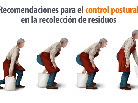 Recomendaciones para el control postural en la recolección de residuos