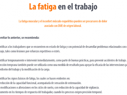 La fatiga en el trabajo