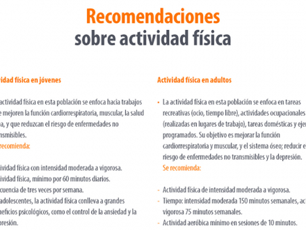 Recomendaciones sobre actividad física