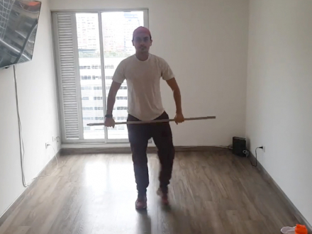 Muévete y contágiate de prevención, “circuito de ejercicios”