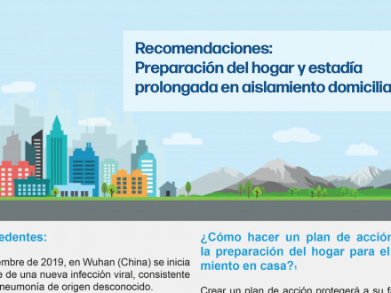 Recomendaciones: Preparación del hogar y estadía prolongada en aislamiento domiciliario