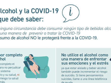 El alcohol y la COVID-19, lo que debes saber