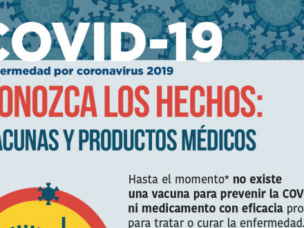 Conozca los hechos: vacunas y productos médicos
