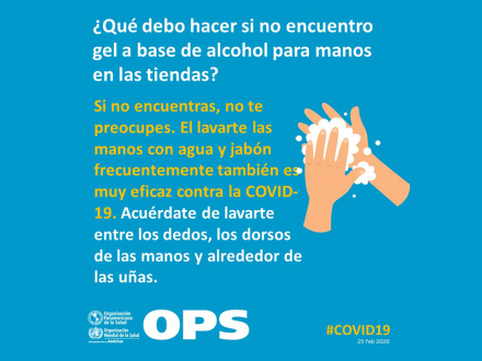 ¿Qué debo hacer si no encuentro gel a base de alcohol para manos en las tiendas?