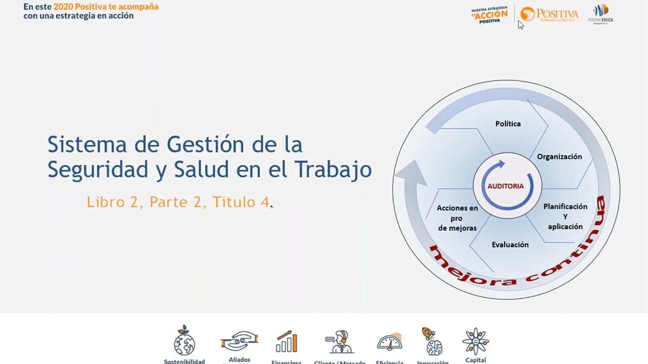 Sistema de Gestión de la Seguridad y Salud en el trabajo (libro 2, parte 2, título 4)