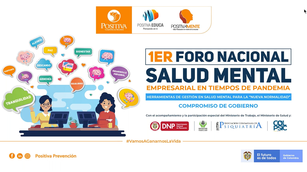 1° Foro Nacional Salud mental empresarial en tiempos de pandemia