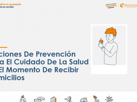 Acciones de prevención para el cuidado de la salud en el momento de recibir domicilios