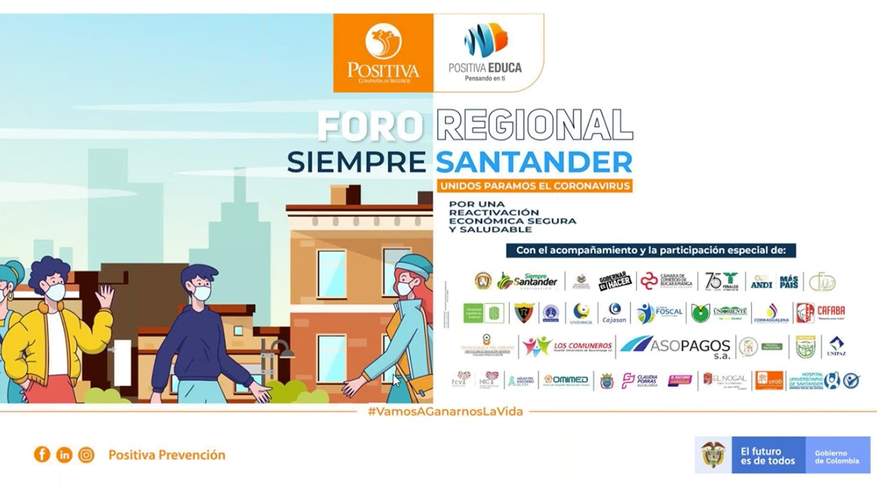 Foro regional, siempre Santander: unidos paramos el coronavirus