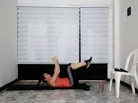 Muévete y contágiate de prevención, “músculos abdominales”