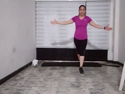 Muévete y contágiate de prevención, “propiocepción”