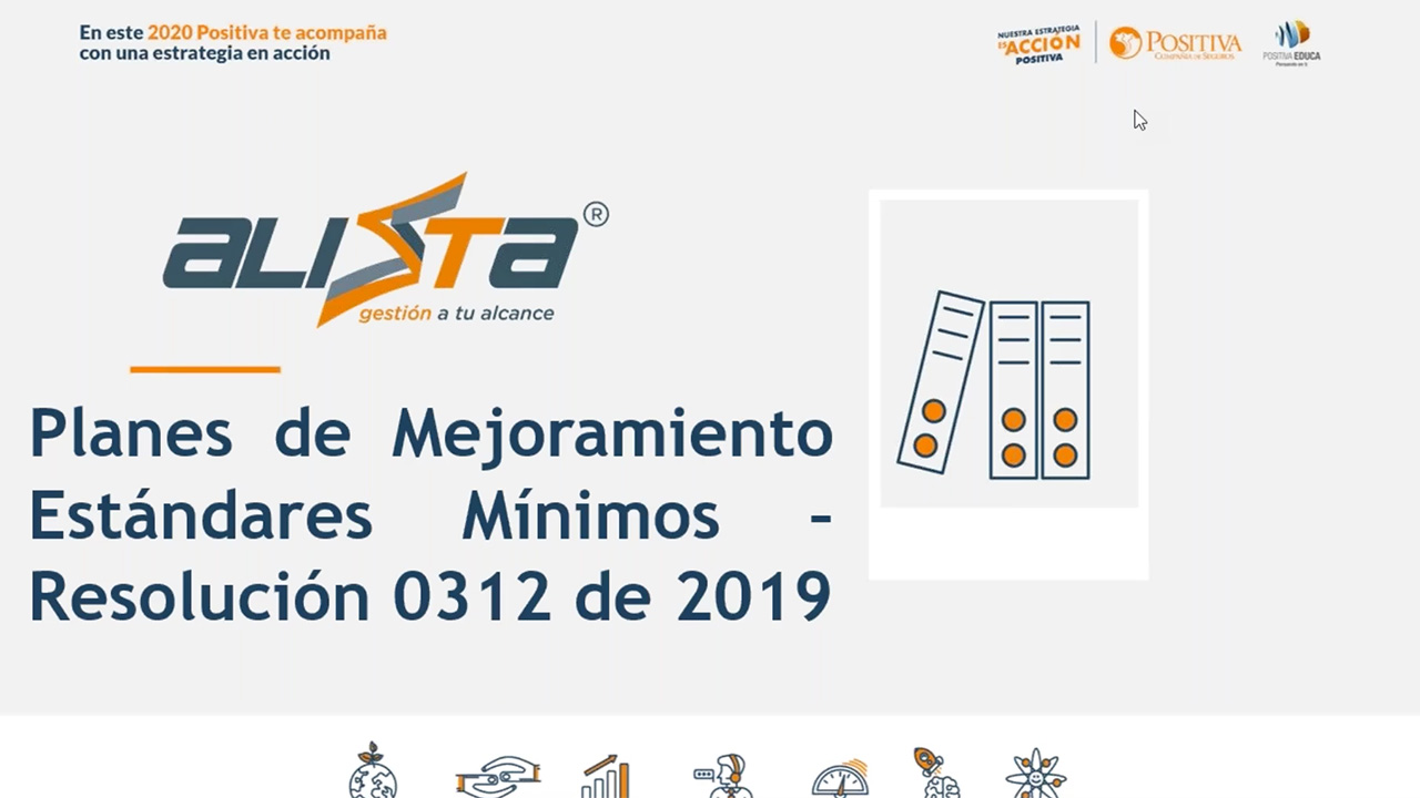 Planes de mejoramiento estándares mínimos - Resolución 0312 de 2019