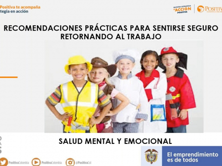 Recomendaciones prácticas para sentirse seguro retornando al trabajo