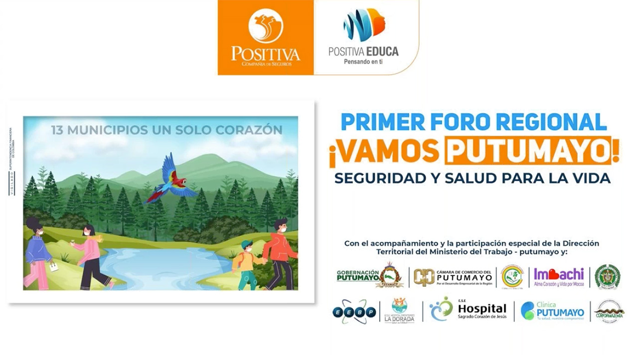 Primer foro regional: ¡Vamos Putumayo!, seguridad y salud para la vida