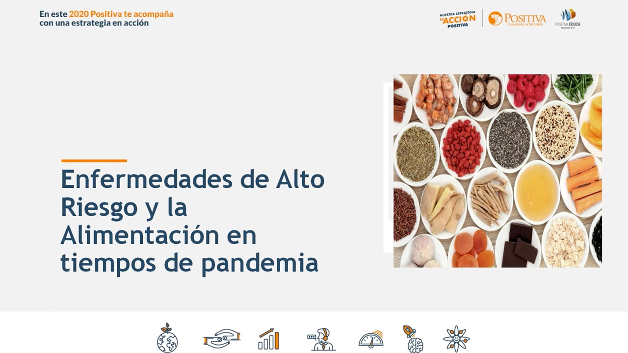 Enfermedades de alto riesgo y la alimentación en tiempos de pandemia