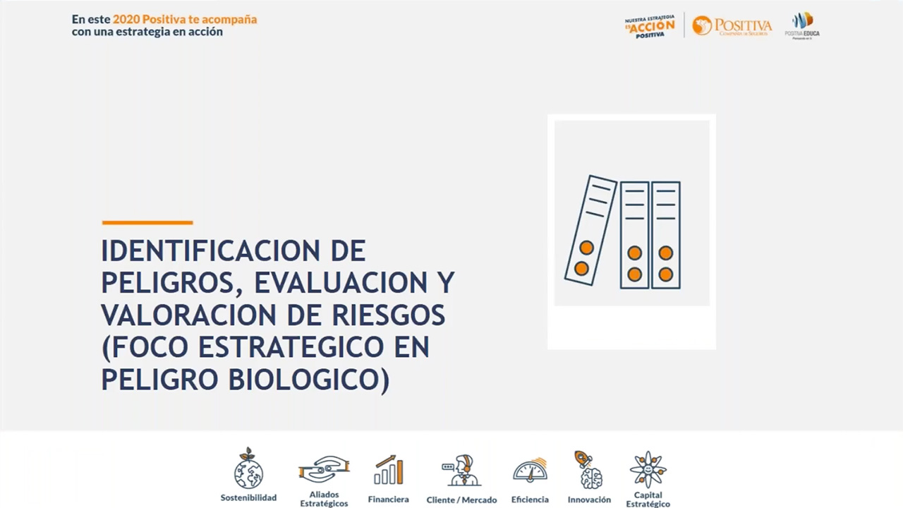 Identificación de peligros, evaluación y valoración de riesgos (foco estratégico en peligro biológico)