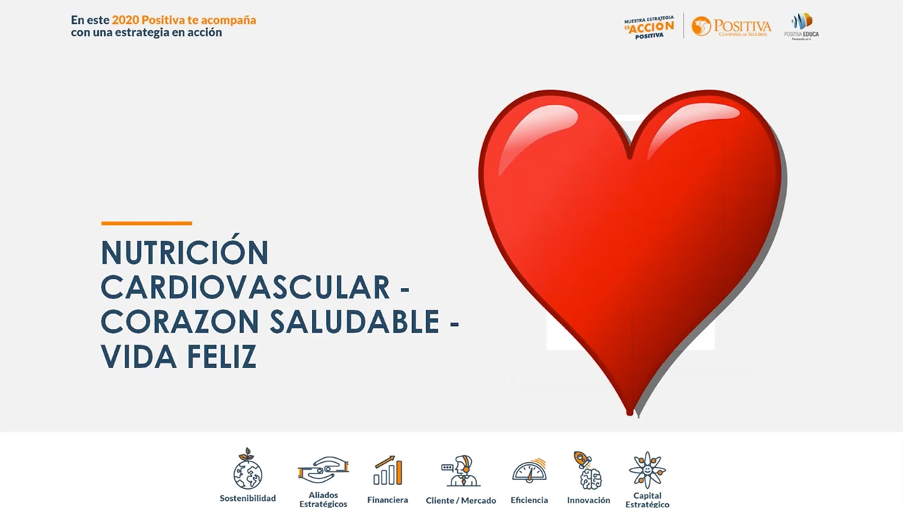 Nutrición cardiovascular, corazón saludable, vida feliz