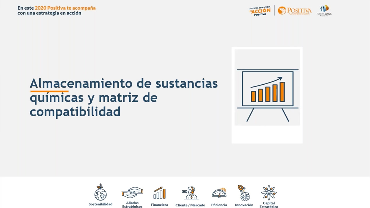Almacenamiento de sustancias químicas y matriz de compatibilidad