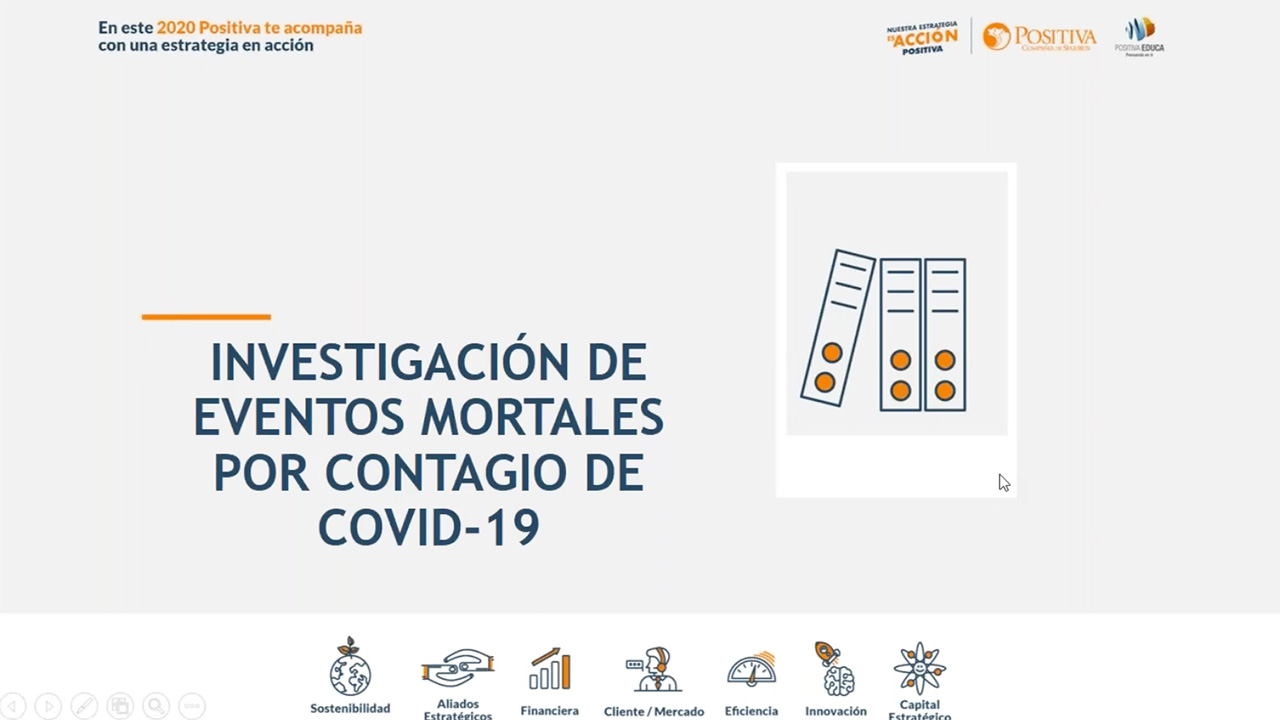 Investigación de eventos mortales por contagio del covid-19