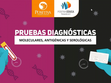 Pruebas diagnósticas moleculares, antigénicas y serológicas