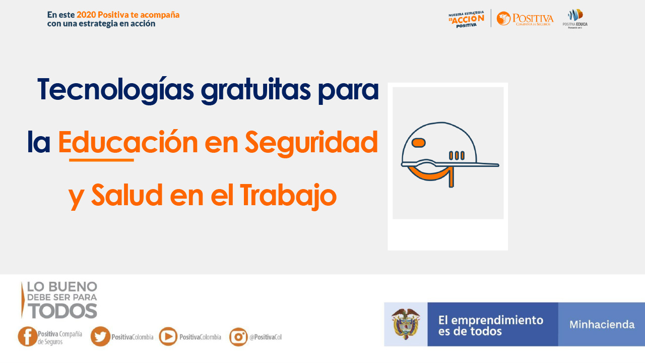 Tecnologías gratuitas para la educación en seguridad y salud en el trabajo