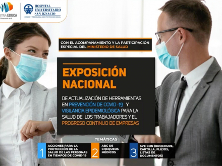 Exposición Nacional de actualización de herramientas en prevención de covid-19 y vigilancia epidemiológica para la salud de los trabajadores y el progreso continuo de las empresas