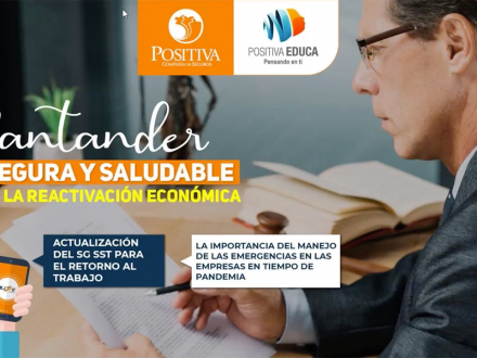 Santander segura y saludable en la reactivación económica