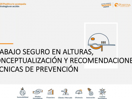 Trabajo seguro en alturas, conceptualización y recomendaciones técnicas de prevención