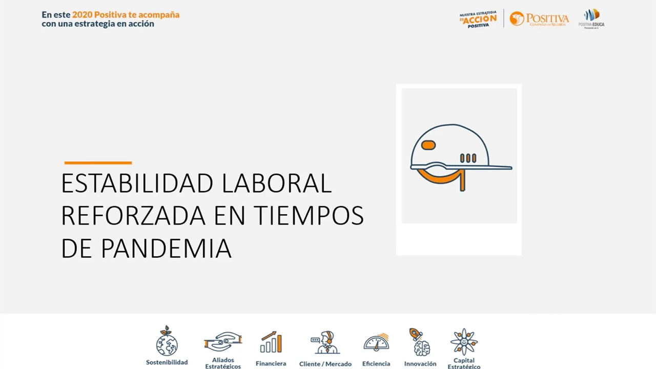 Estabilidad laboral reforzada en tiempos de pandemia
