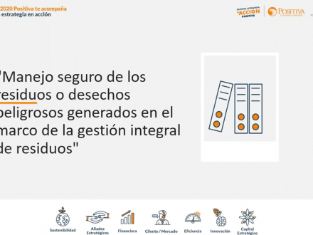 Manejo seguro de los residuos o desechos peligrosos generados en el marco de la gestión integral de residuos