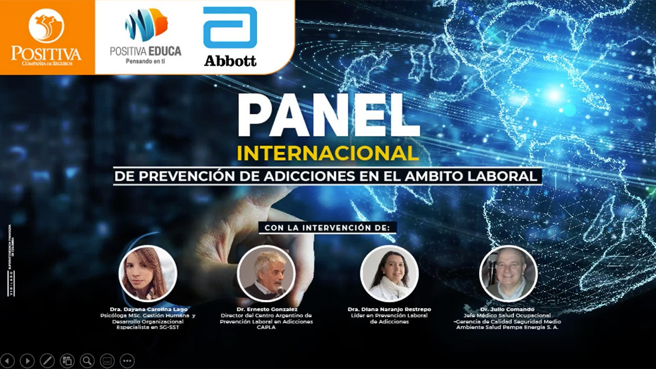 Panel internacional de prevención de adicciones en el ámbito laboral