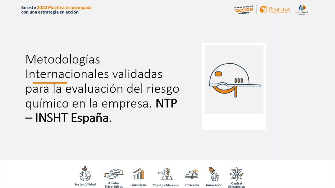 Metodologías internacionales validadas para la evaluación del riesgo químico en la empresa. NTP-INSHT, España