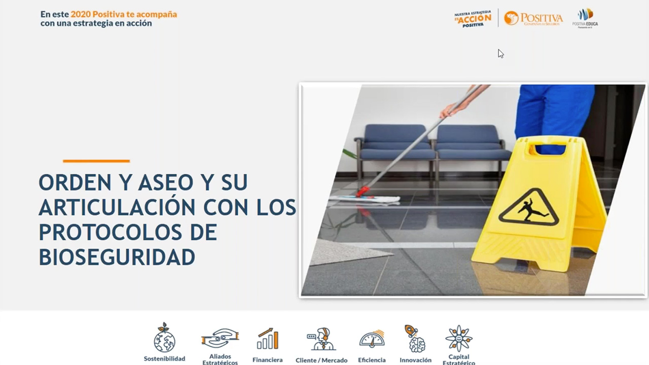 Orden y aseo y su articulación con los protocolos de bioseguridad