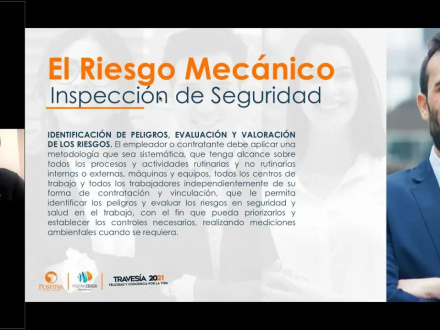 El riesgo mecánico: Planificación para la inspección