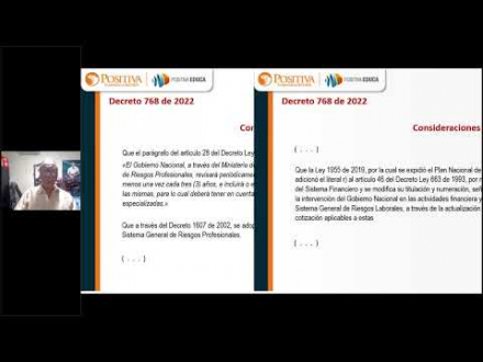 Avances decreto 768 de 2022 - lecciones y prácticas aprendidas