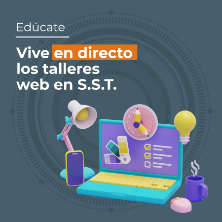 Botón Vive en directo los talleres web en SST