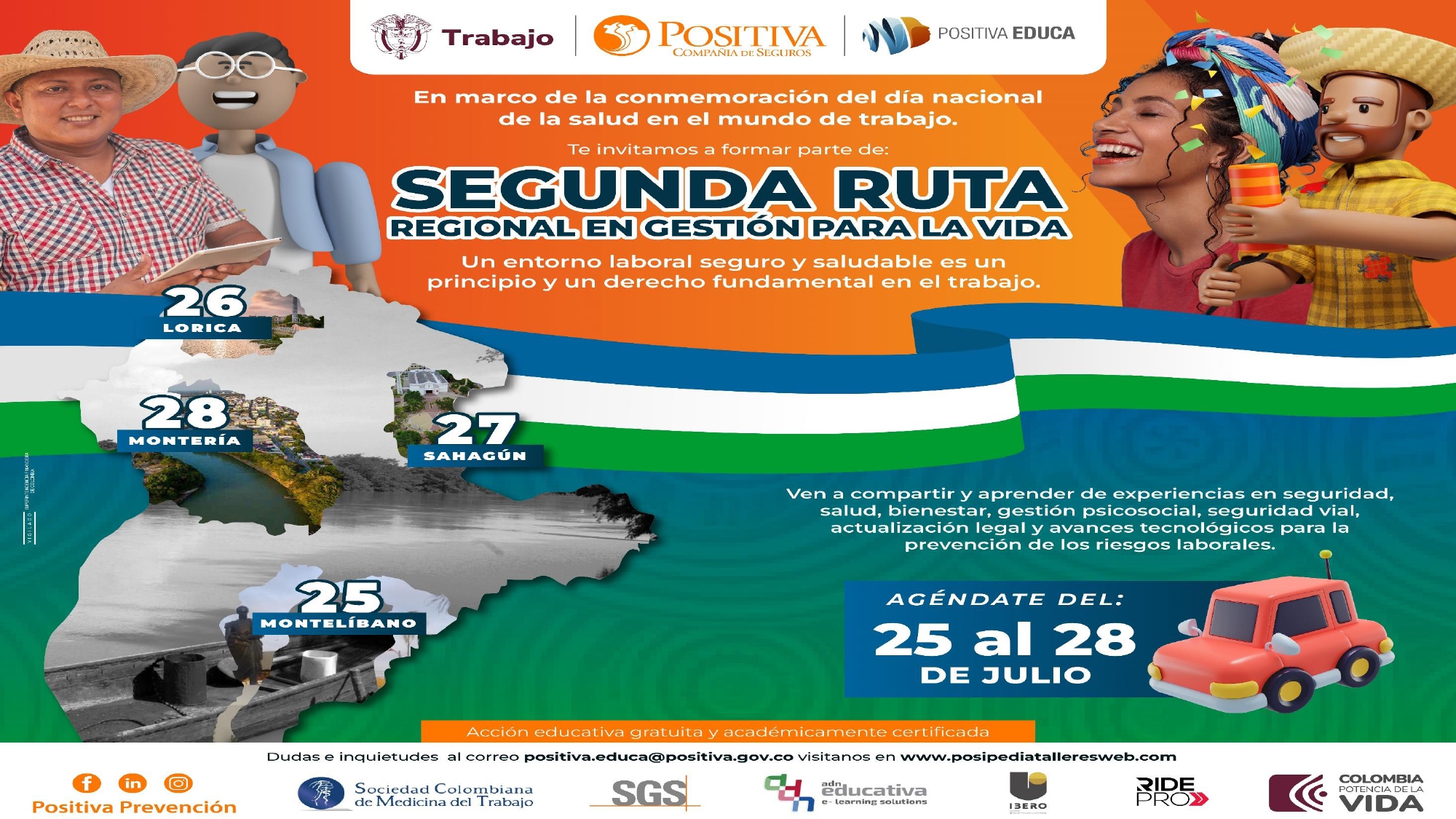 Segunda ruta regional en gestión para la vida, un entorno laboral seguro y saludable es un principio y un derecho fundamental en el trabajo - Presencial