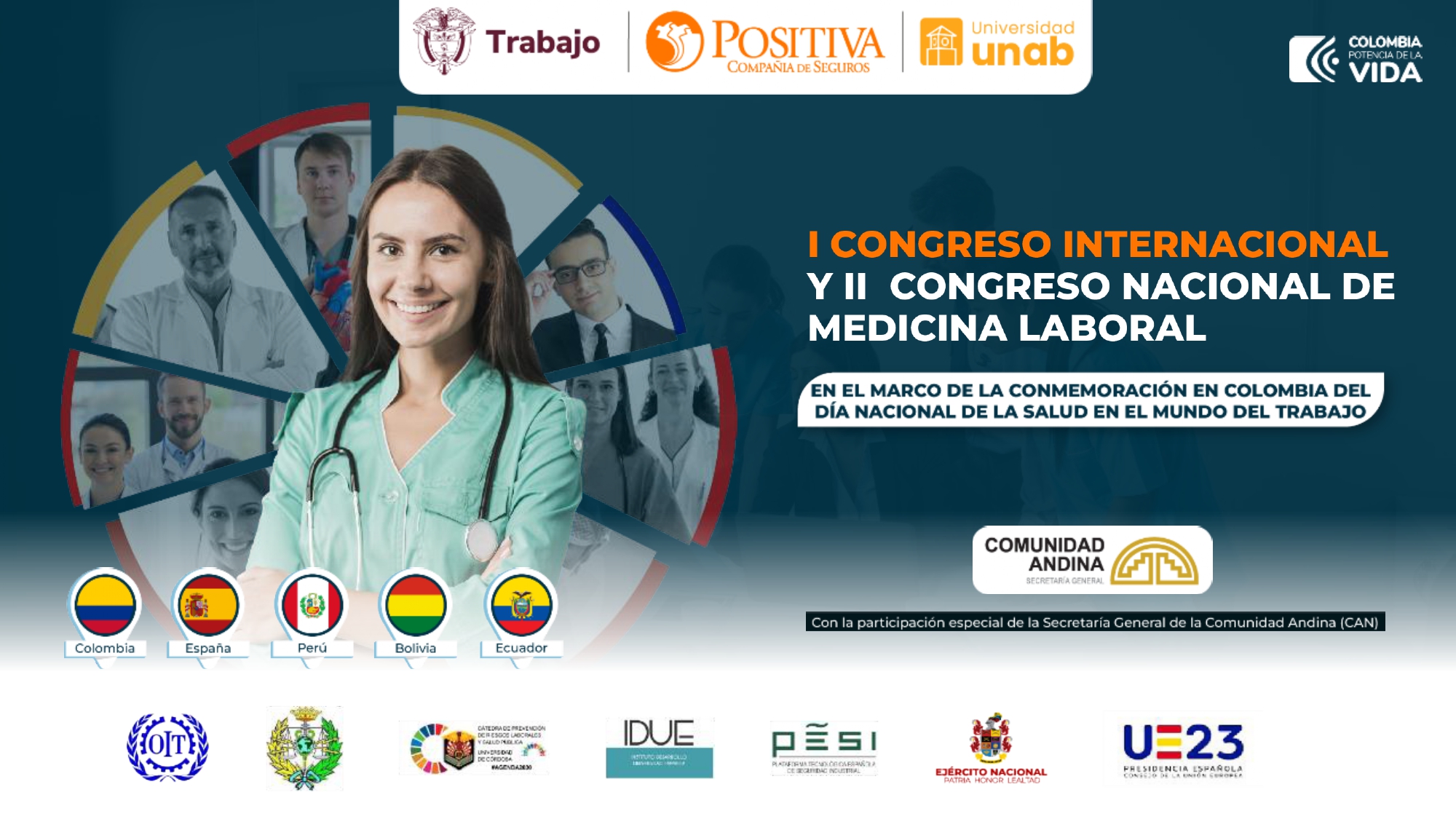 I Congreso internacional y II Congreso nacional de medicina laboral - En el marco de la conmemoración en colombia del día nacional de la salud en el mundo del trabajo - Presencial