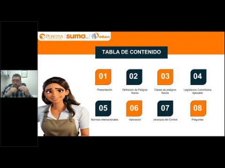 Imagen que representa la acción educativa Sesión 1: Legislación aplicable a peligros físicos