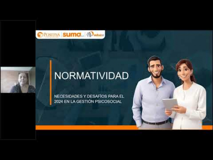 Imagen que representa la normatividad, necesidades y desafíos para el 2024 en la gestión psicosocial en la Sesión 1
