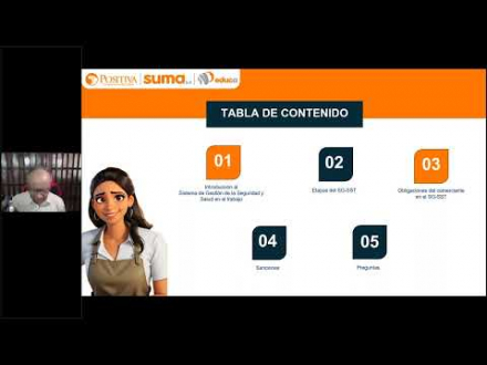 Imagen que representa la acción educativa Sesión 1: Obligaciones legales del comerciante en SST