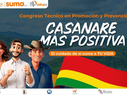 Imagen que representa el Congreso técnico en promoción y prevención 2024 Casanare Más Positiva