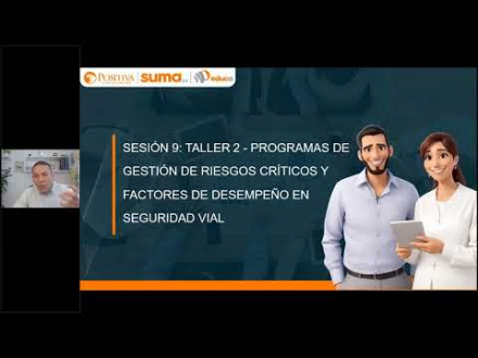 Imagen que representa la Sesión 9: Taller 2 - Programas de gestión de riesgos críticos y factores de desempeño en seguridad vial
