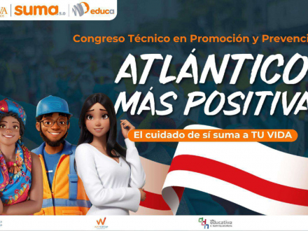 Imagen que representa el Congreso técnico en promoción y prevención 2024 Atlántico más positiva - acción educativa presencial - Barranquilla